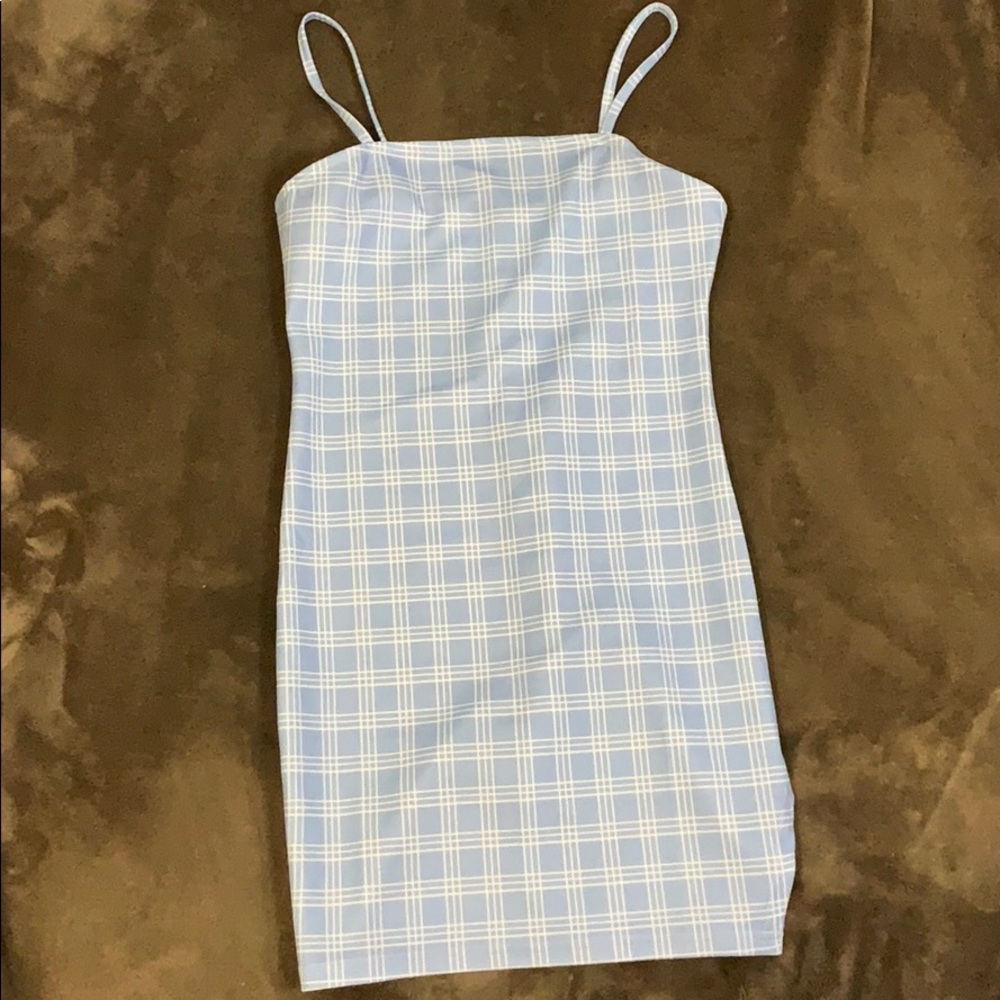 Plaid Dress With Split side